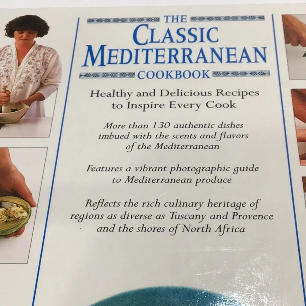 The Classic Mediterranean Cookbook 1995 hardcover